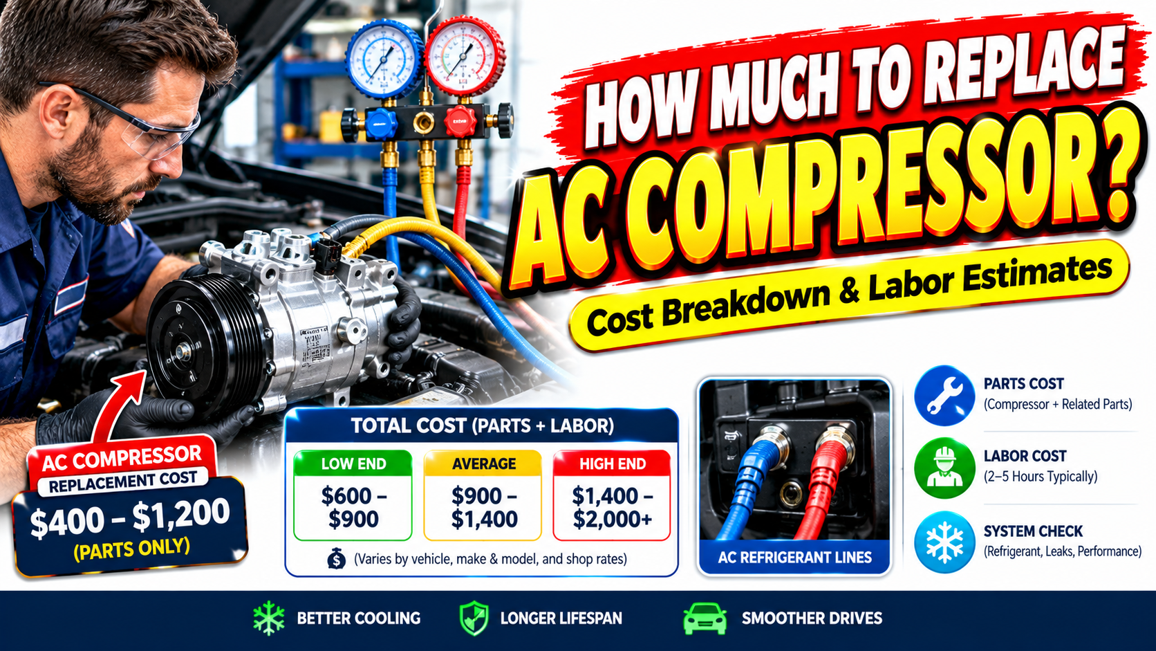 How Much to Replace Air Conditioner Compressor