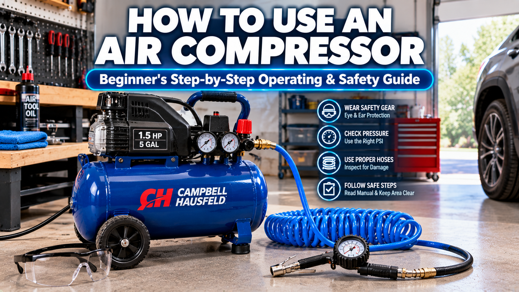 How to Use an Air Compressor