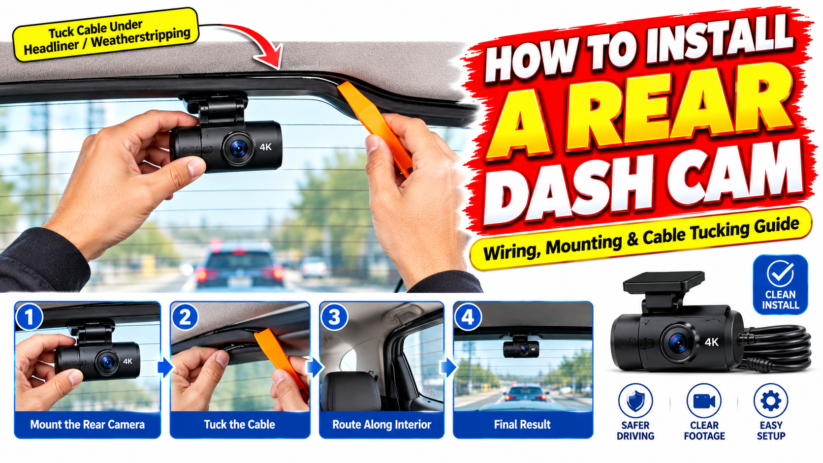 Rear Dash Cam Installation Guide