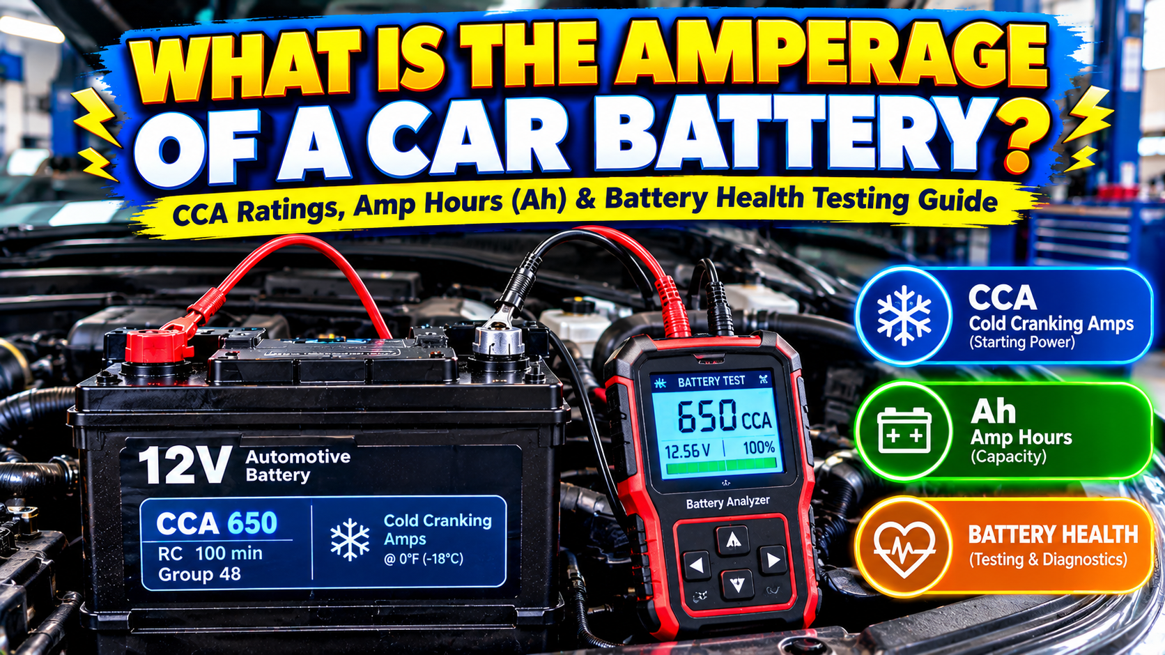 What Is The Amperage Of A Car Battery
