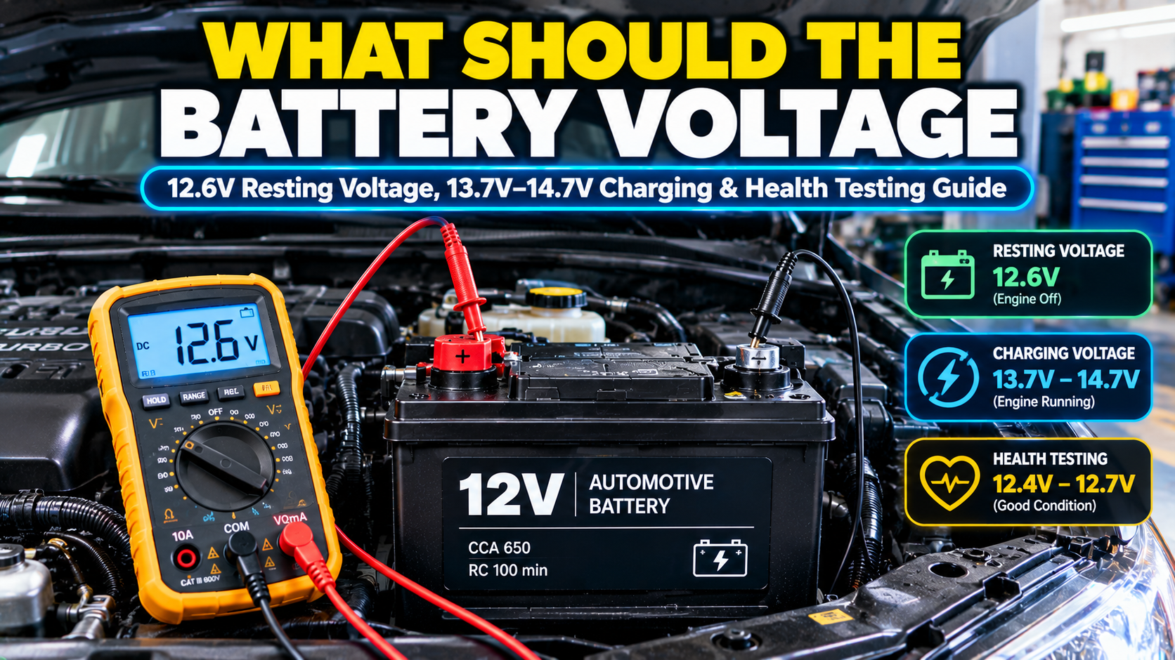 What Should The Battery Voltage Be In My Car
