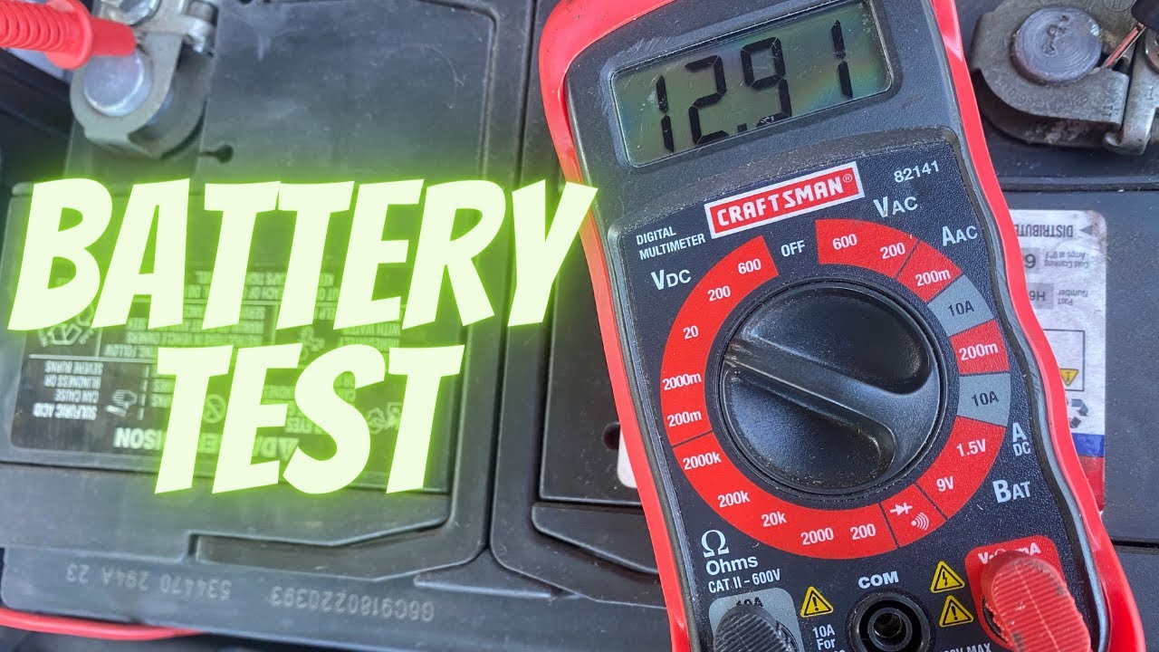 What Setting On Voltmeter To Test Car Battery